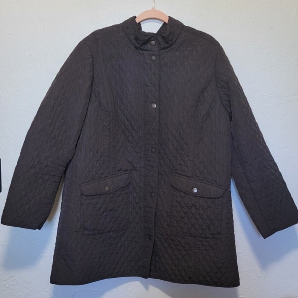 J. Jill Women's 2x Full Zip Quilted Jacket with Pockets